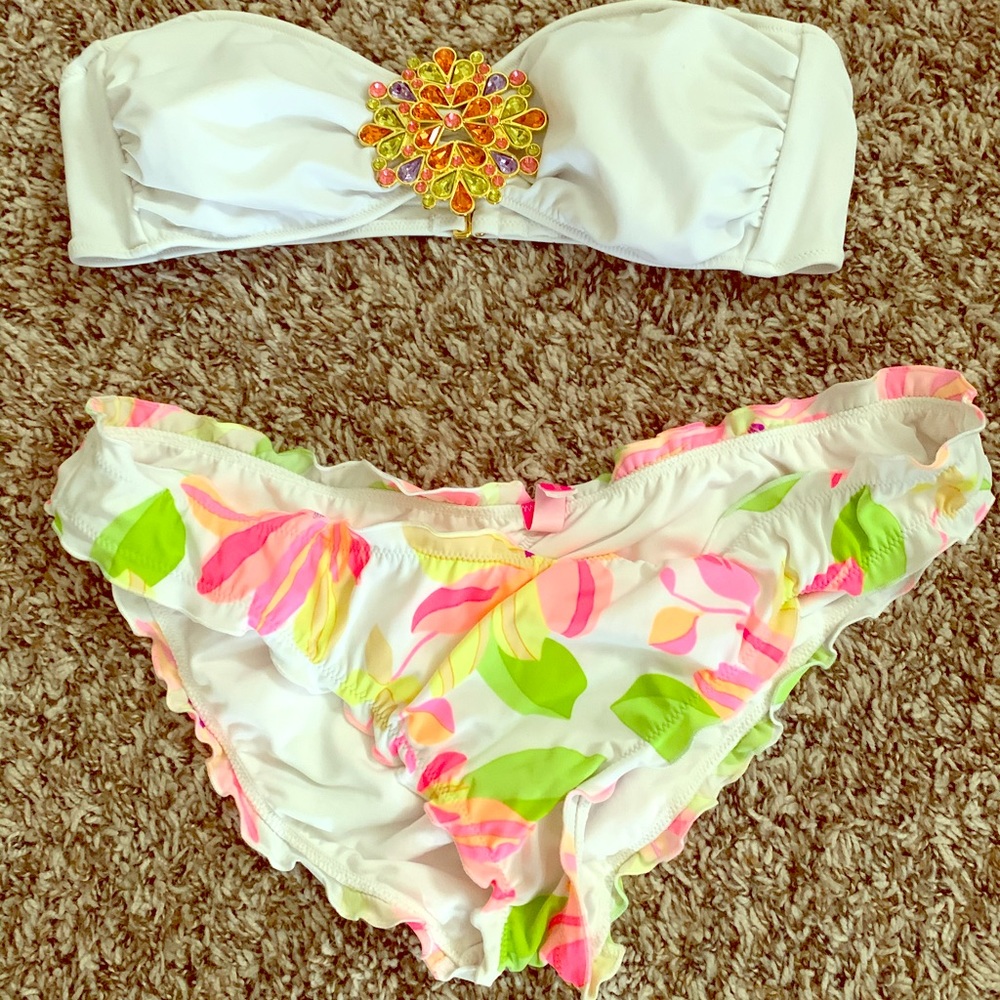 Ruched Broach Bikini - VS